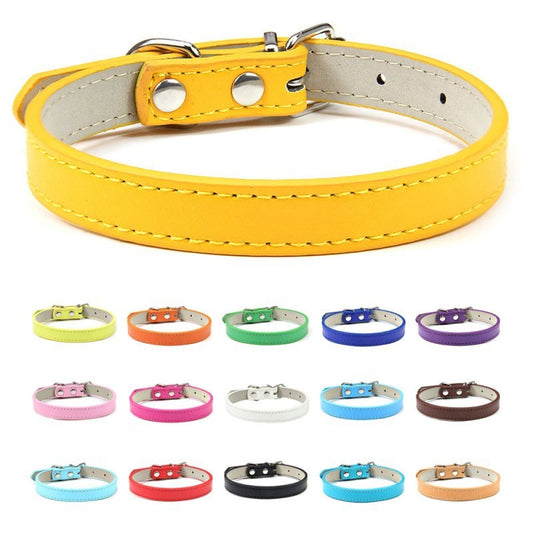 Pet PU leather collar