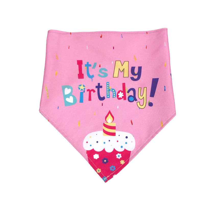 Pet Birthday Bandana Scarf Dog Birthday