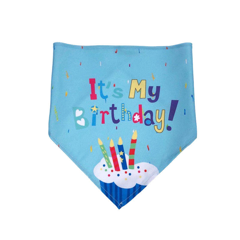 Pet Birthday Bandana Scarf Dog Birthday