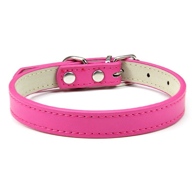 Pet PU leather collar