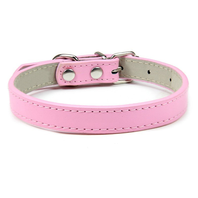 Pet PU leather collar